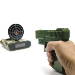 Gun Target Shoot Alarm Clock