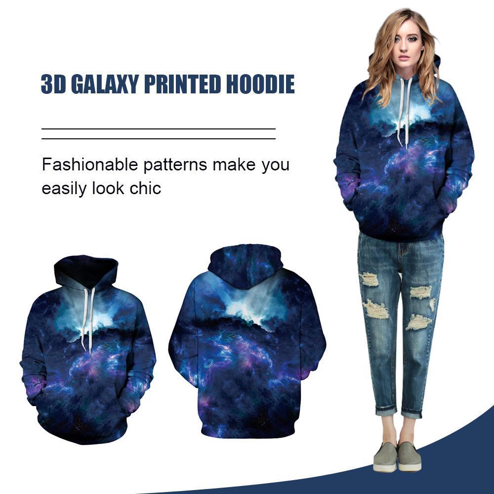 3D Galaxy Printed Hoodie