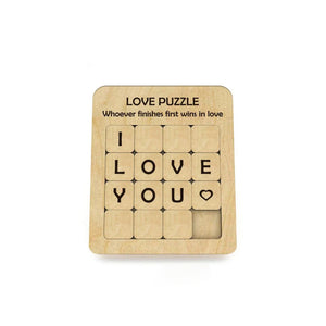 LOVE YOU Wooden Puzzle Game