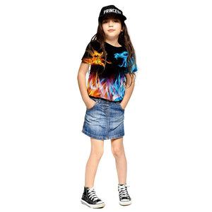 Loose Printed T-shirt for Kids and Adults