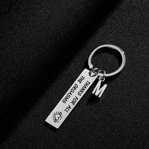 SANK®Naughty & Funny Keychain/Charm Couple Key Ring with letter pendant
