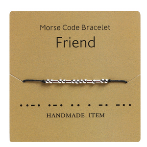 Morse Code Couple Bracelet
