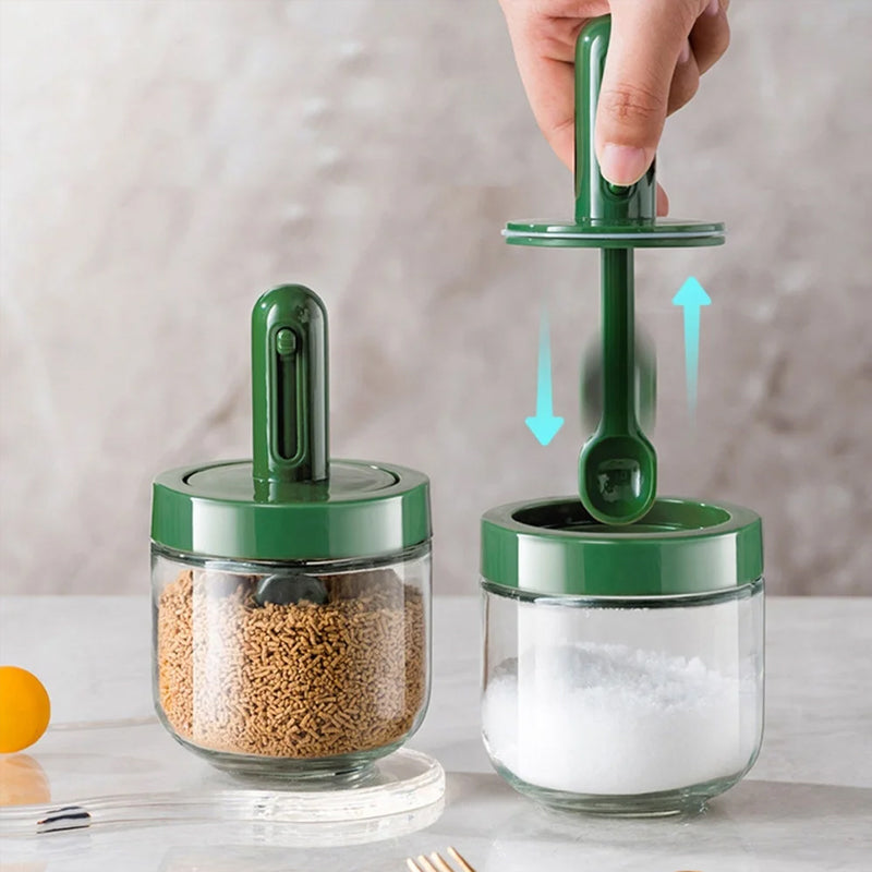 Retractable Spoon Seasoning Bottle