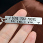 "I Love You More The End I Win"Funny Christmas Gift Keychain🎁-- A personalised gift for him/her💖