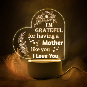 Acrylic Engraved Night Light - Best Mother’s Day Gifts