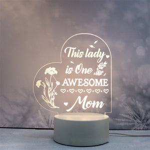 Acrylic Engraved Night Light - Best Mother’s Day Gifts