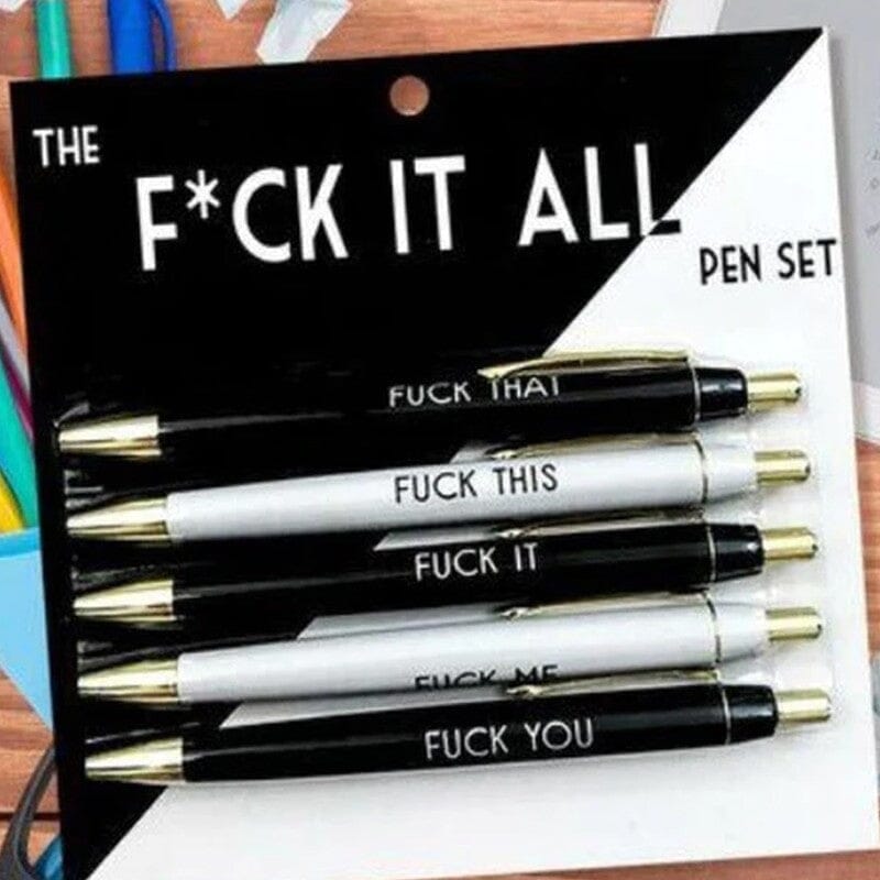 5pcs Multicolor Emotional funny pens