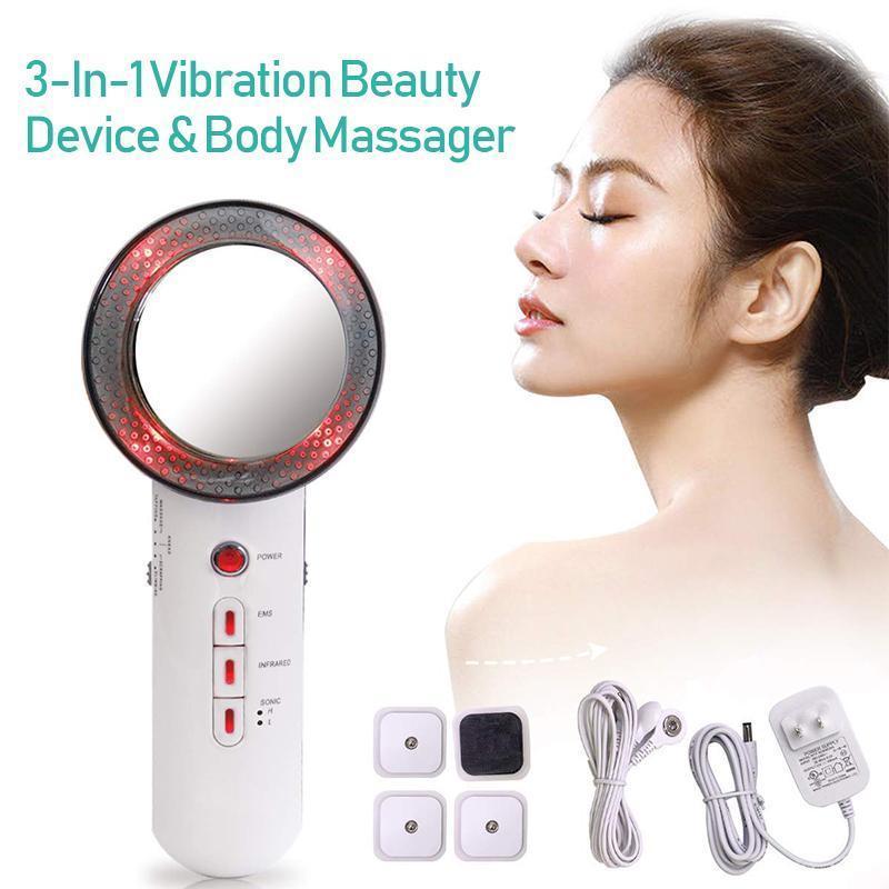 3-In-1 Vibration Beauty Device & Body Massager