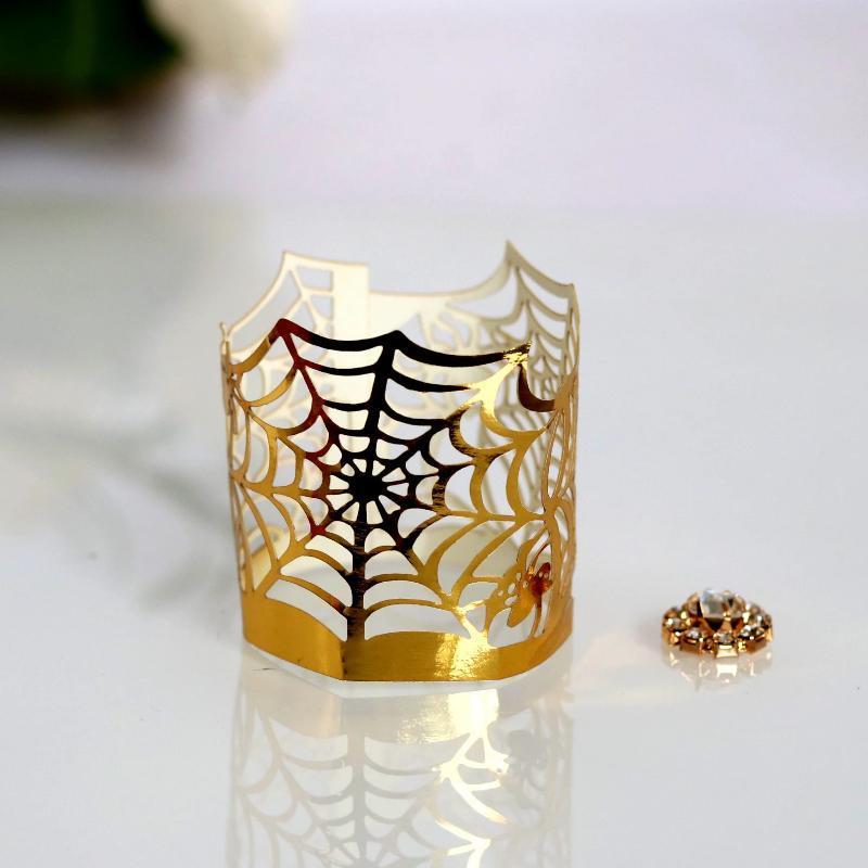 Halloween Decoration Electronic Candle Lace