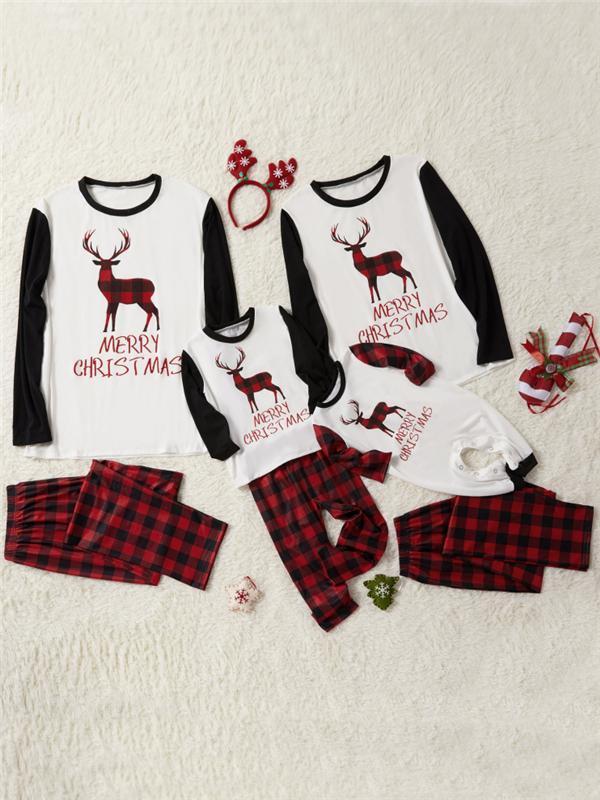 NEW Deer Christmas Family Matching Pajamas