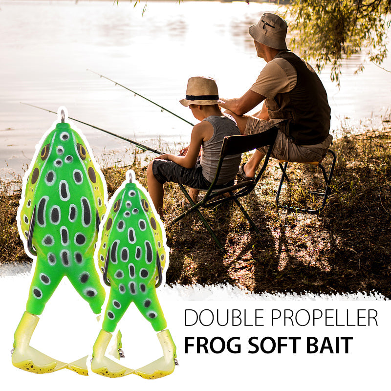 Double Propeller Frog Soft Bait