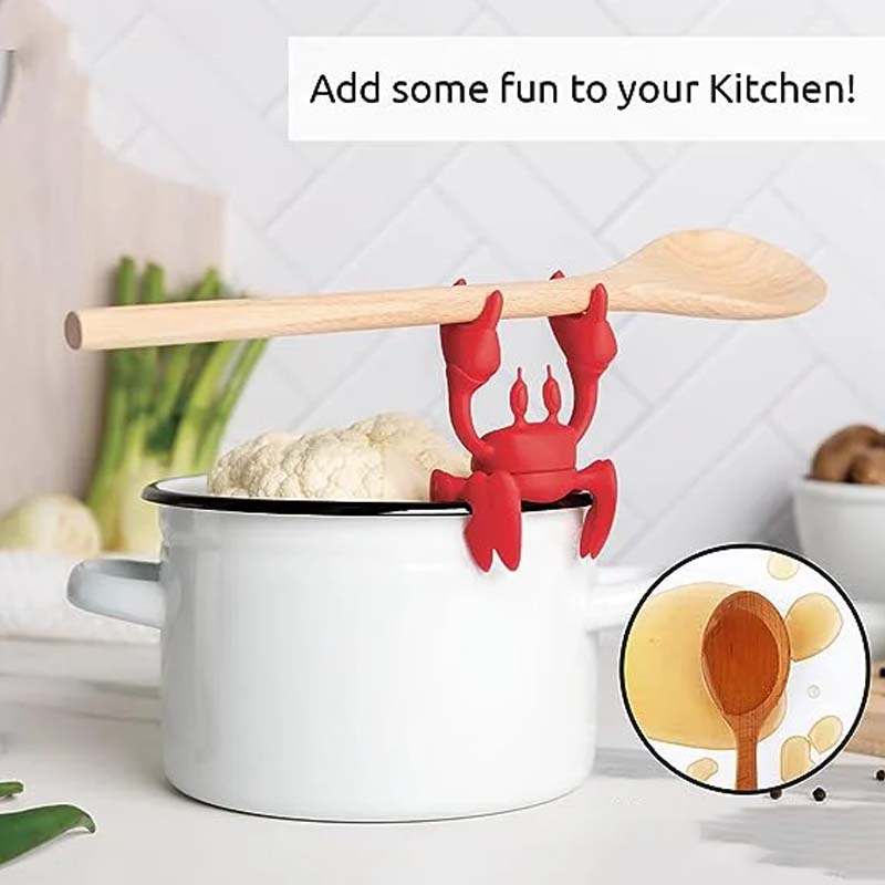 Red the Crab Silicone Utensil Rest