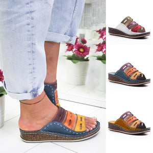 Modern Multi-color Stitching Slippers