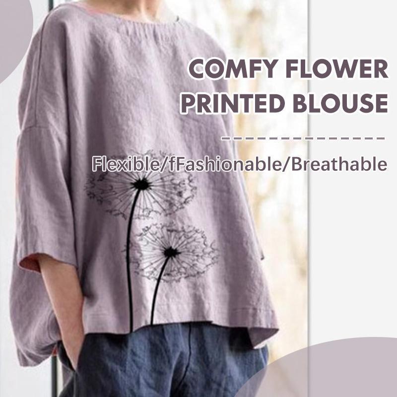 Comfy Flower Printed Blouse