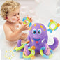 Floating Purple Octopus with 3 Hoopla Rings
