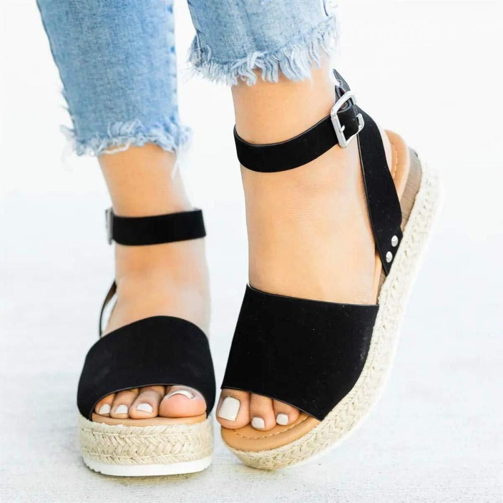 Platform Peep Toe Wedged Sandals