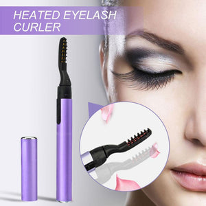 Electric Heated Eyelash Curler with Comb Design