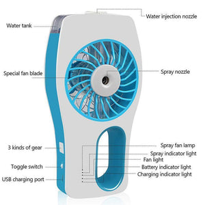 Mini Handheld Water Spray Fan