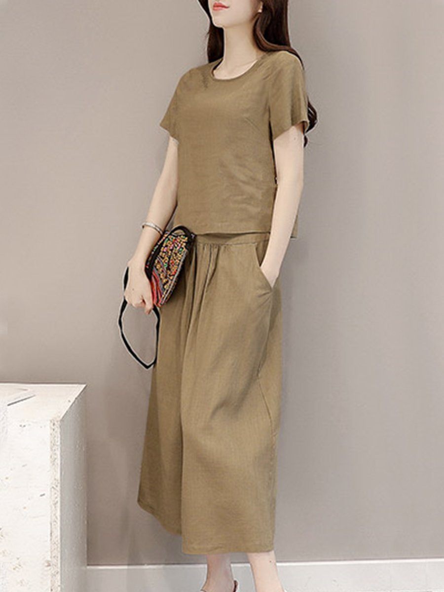 New Elastic Waist Patch Pocket  Plain Maxi Dress.AQ