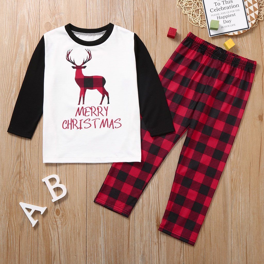 NEW Deer Christmas Family Matching Pajamas