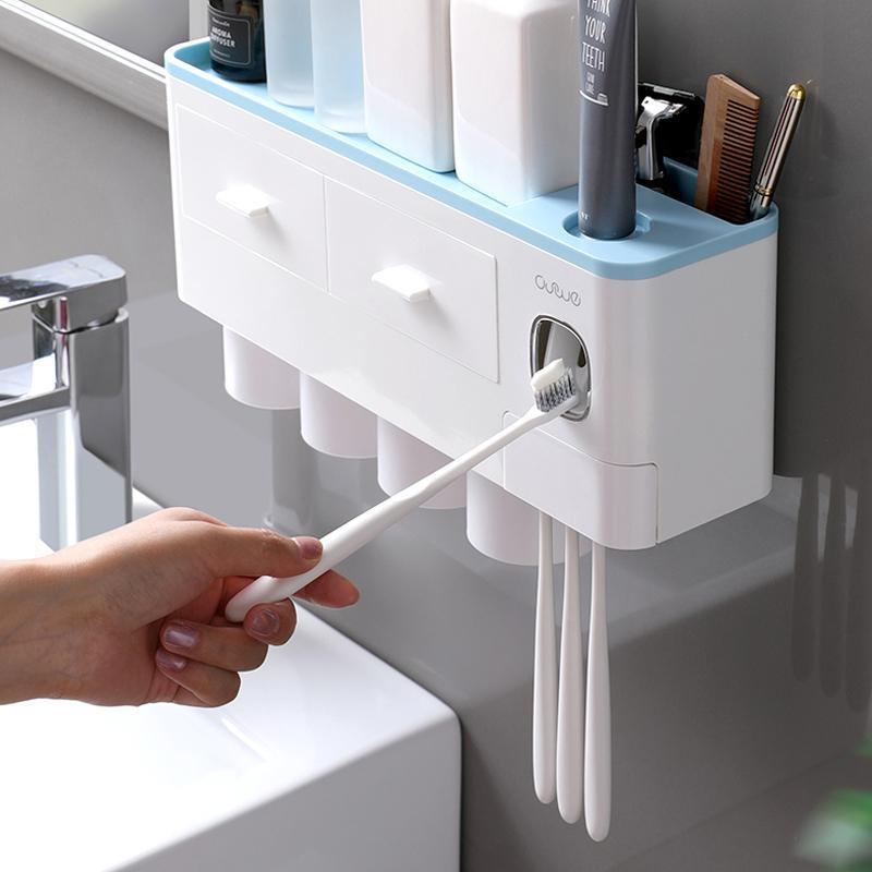 Integrated Toothbrush Holder