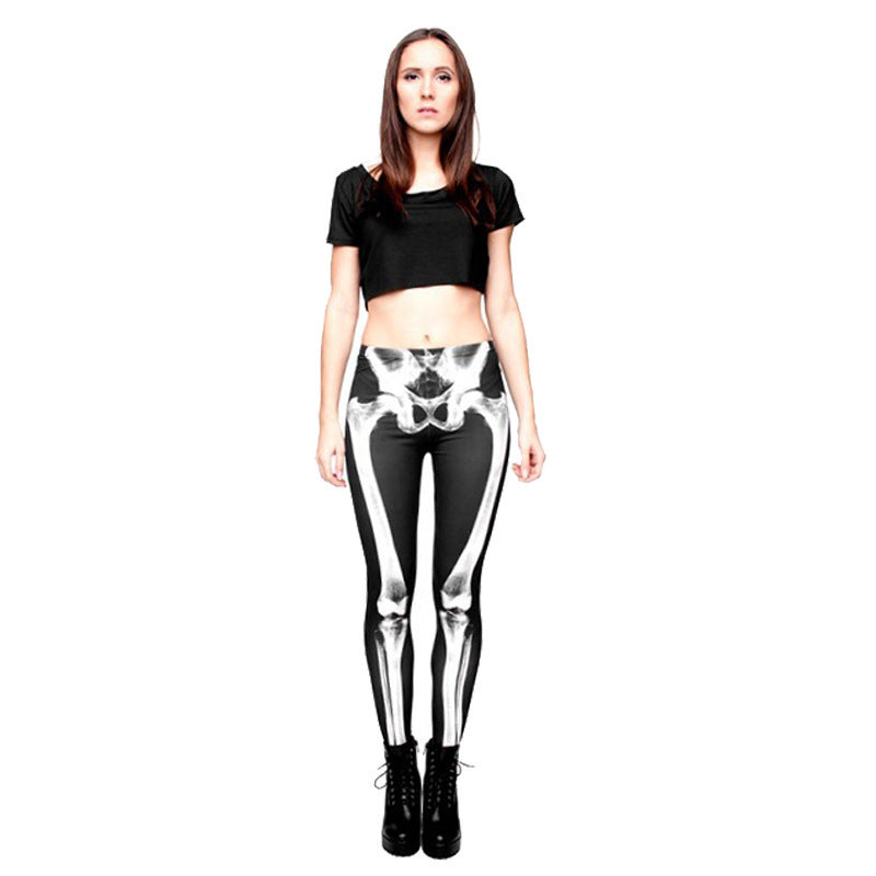 3D Skeleton Leggings for Women