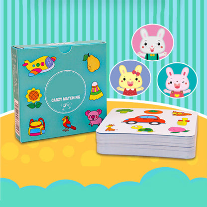 Children's educational toy animal cards, 54Pcs