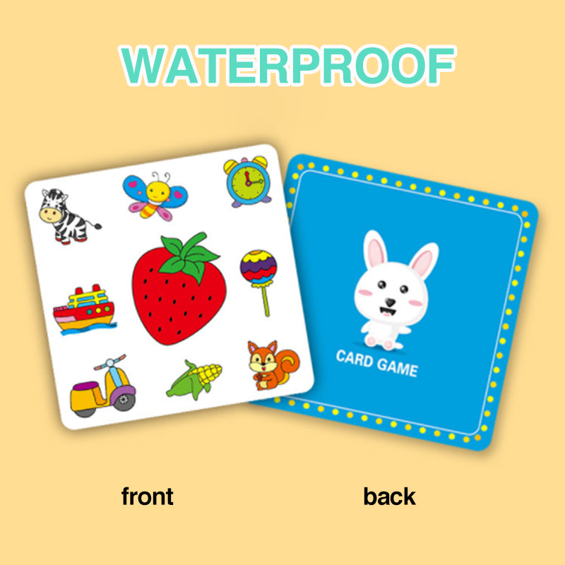 Children's educational toy animal cards, 54Pcs