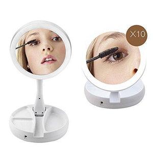 Hirundo LED Folding Makeup Mirror