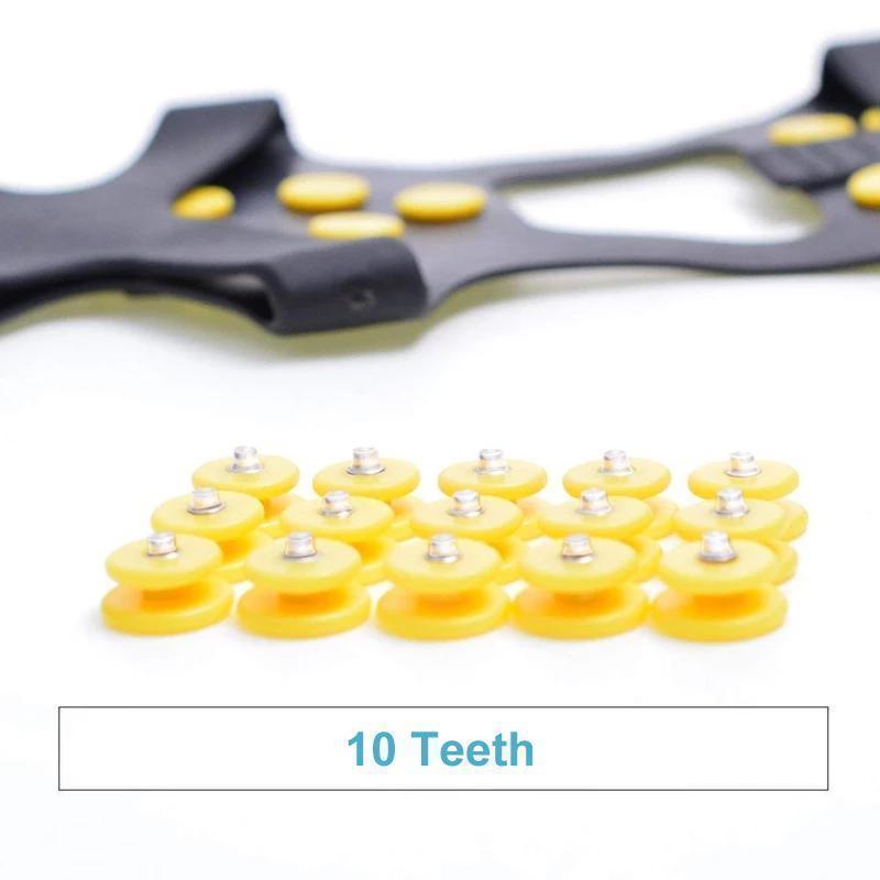 10 teeth crampons, non-slip shoe cover, 1 pair