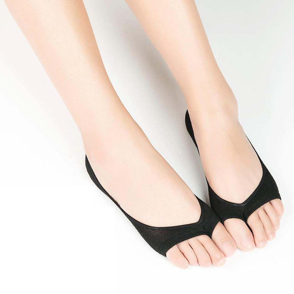 Open-toed Silicone Pad Liner Socks