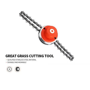 Garden Grass Stainless Steel Chain Trimmer Head
