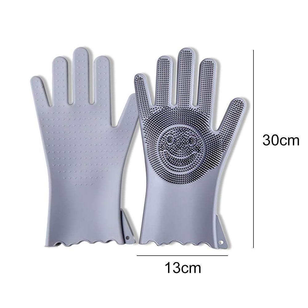Multi-functional Silicone Decontamination Non-stick Oil Cleaning Gloves (1 pair)