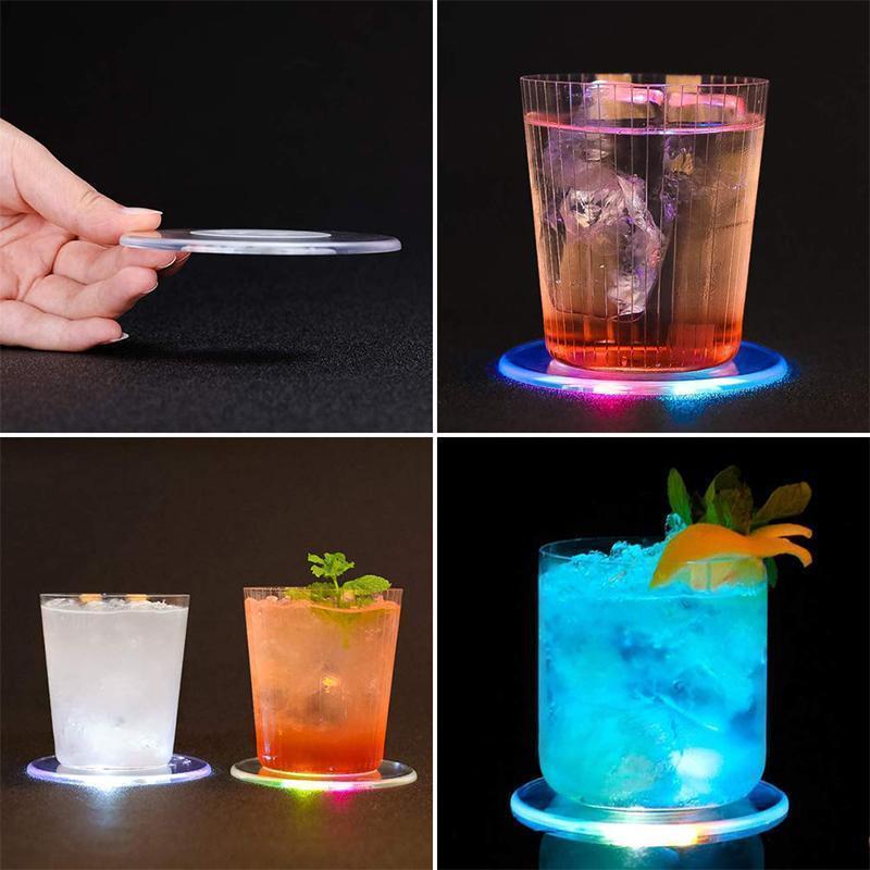 Acrylic LED Light Up Coasters