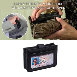 Amazing Easy Access Vertical Wallet with RFID Blocking