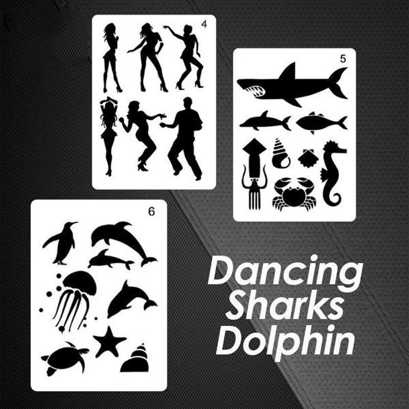Fast Draw Stencil Art Templates( 12 Sheets/Set ) splendiday