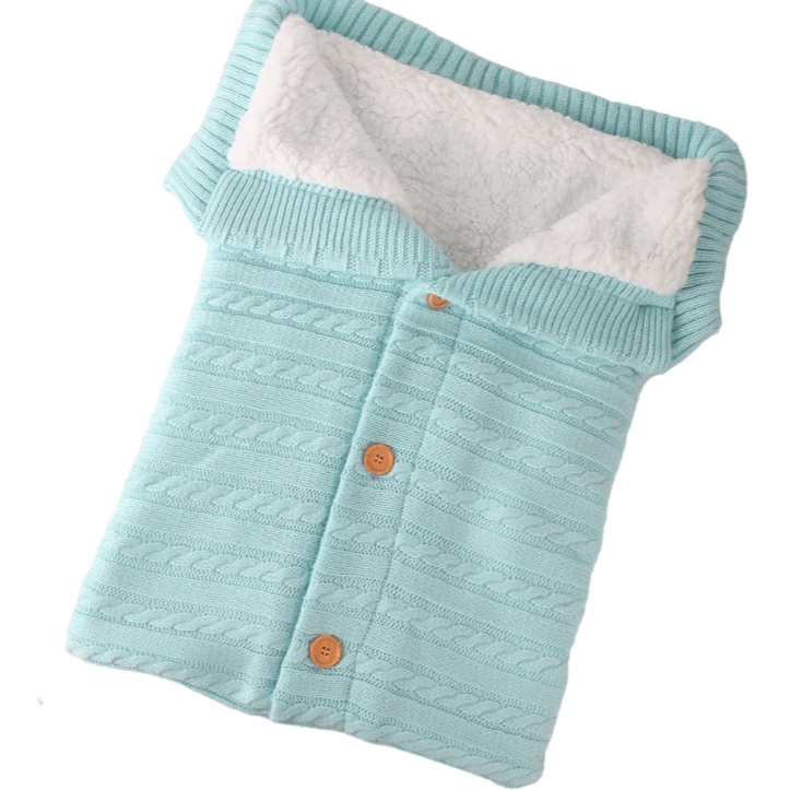Baby knit button sleeping bag