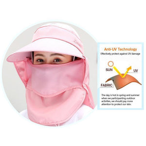 Detachable UPF50 Sun Hat Mask
