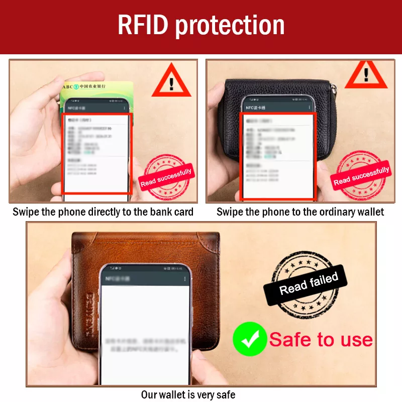Male RFID Protected Wallets