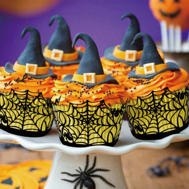 Halloween Decoration Cupcake Wrappers Party Accessories, 50 PCs