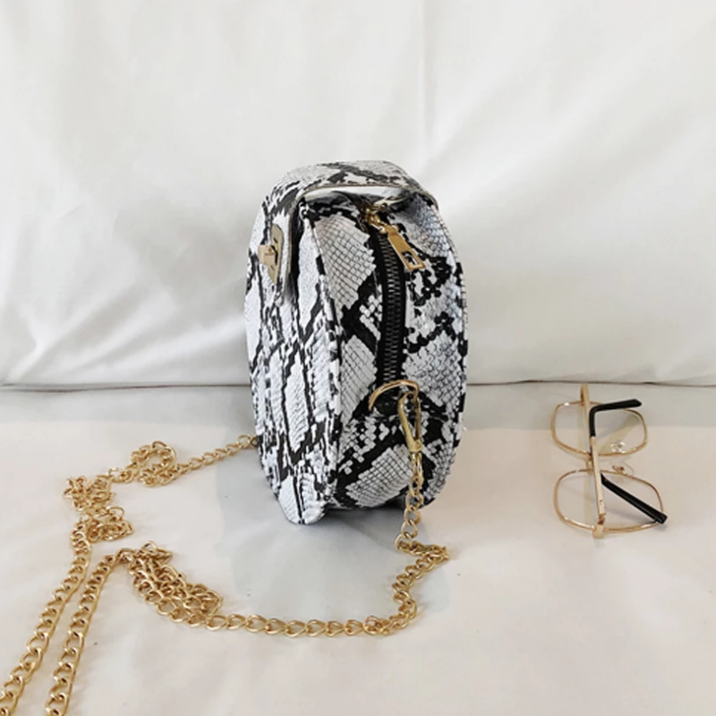 Newest Hot Fashion Snake Skin Printed Messenger Bag