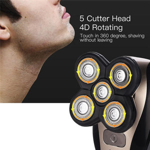 Men's 5 In 1 4D Rotary Shaver Rechargeable
